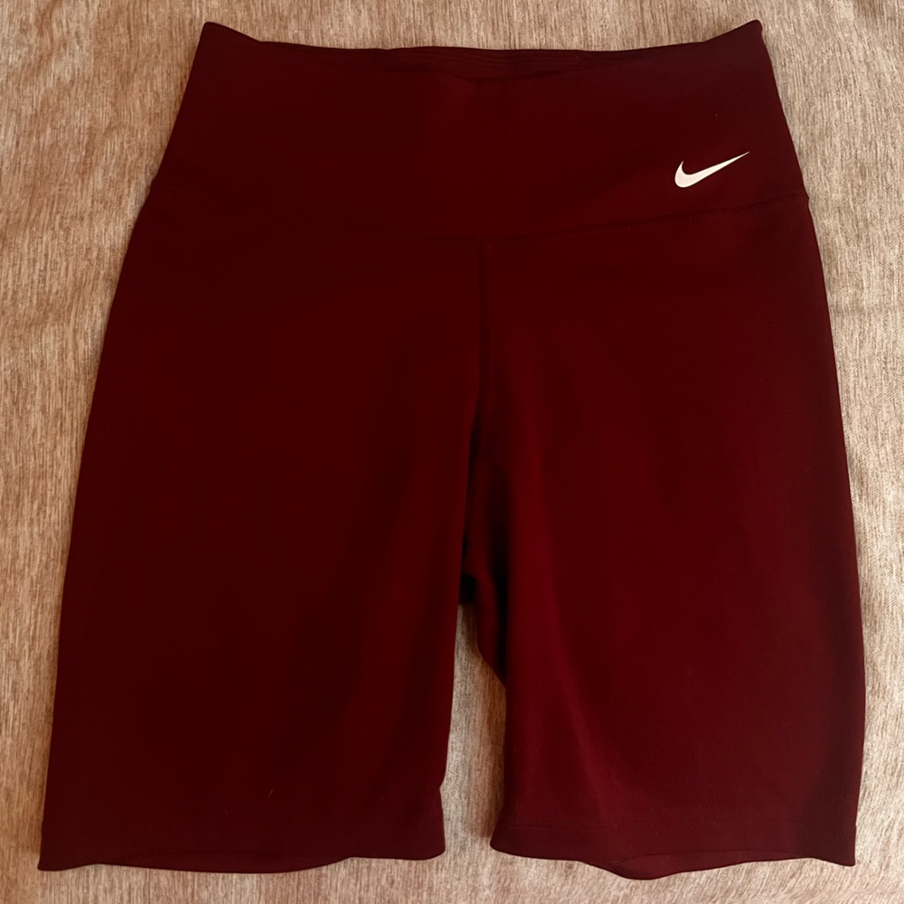Nike Women's Dark Red Bike Shorts